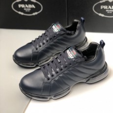 PRADA 프라다 가죽 스니커즈