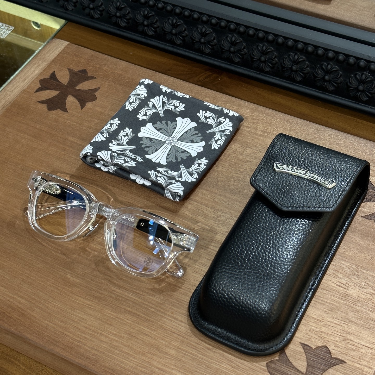 CHROME HEARTS 크롬하츠 제나테일예 JENNA TAIL YEA BK 안경 #25972149