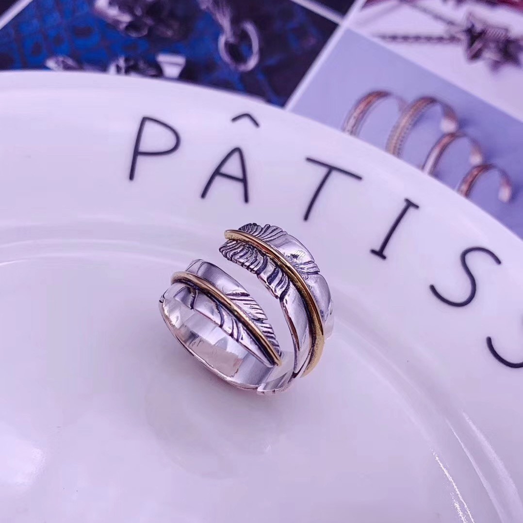 GORO’S 고로스 925실버 깃털 반지 #2510211739