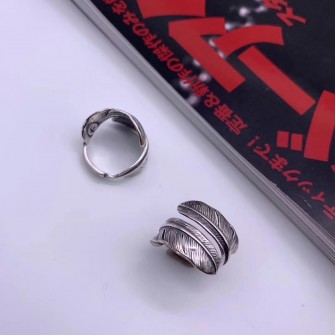 GORO’S 고로스 925실버 깃털 반지 #2510211742