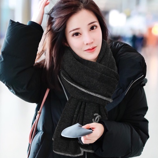 CHANEL 샤넬 100% 캐시미어 머플러 목도리 #2511061516