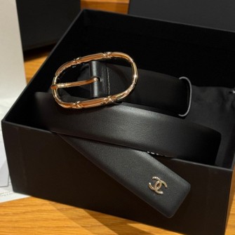 CHANEL 샤넬 양면송아지가죽 벨트 #17151119