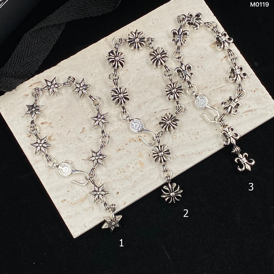 CHROME HEARTS 크롬하츠 팔찌 925실버 #2511201415
