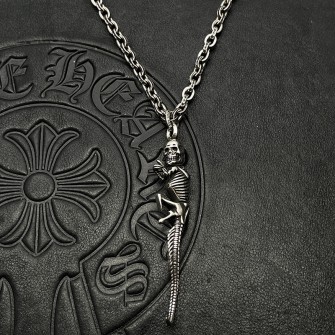 CHROME HEARTS 크롬하츠 해골장식 목걸이 펜던트(925실버) #2511201451