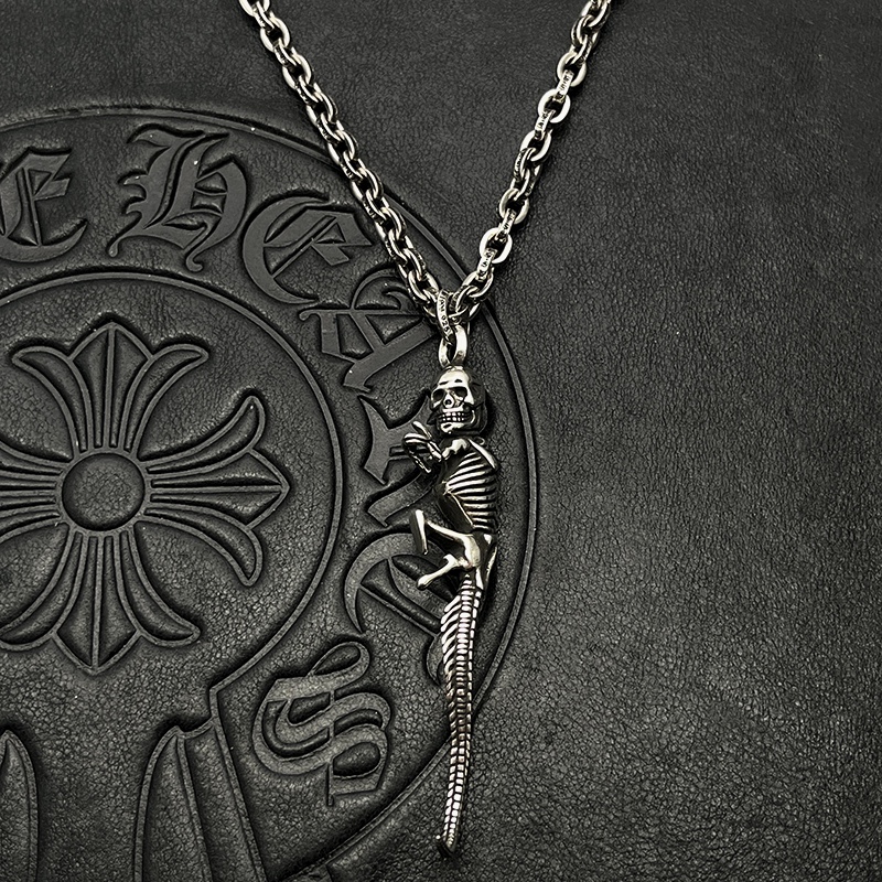 CHROME HEARTS 크롬하츠 해골장식 목걸이 펜던트(925실버) #2511201451