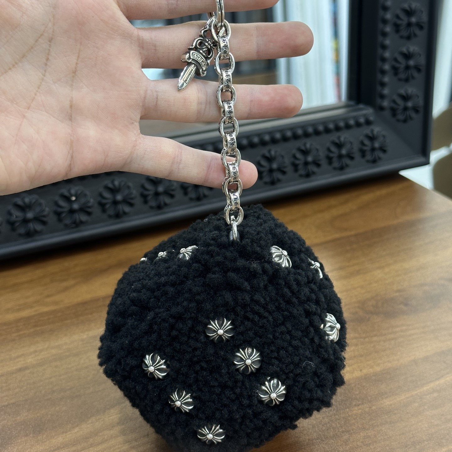 CHROME HEARTS 크롬하츠 퍼 주사위 백참&키링 (925실버) #180051120