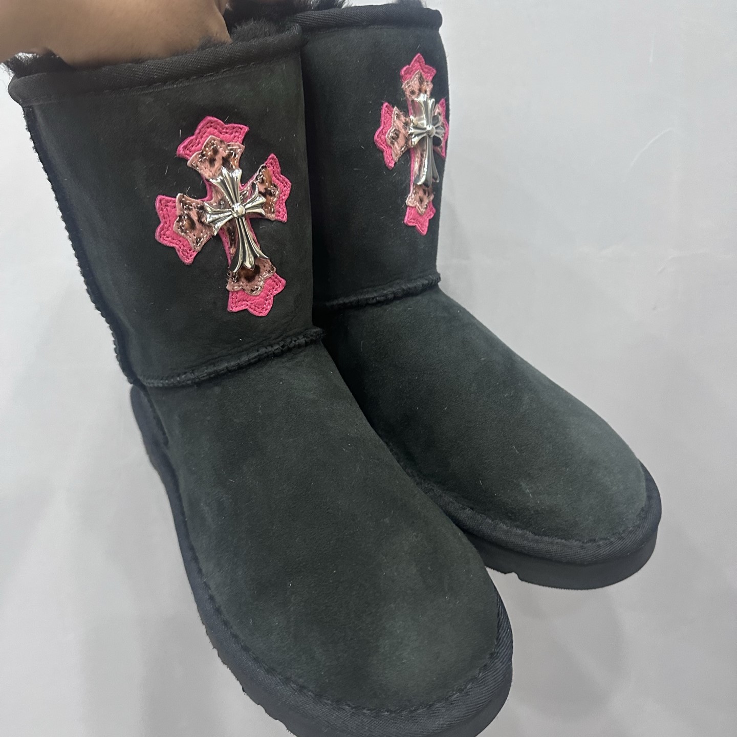 CHROME HEARTS 크롬하츠 x Classic shot어그 부츠 신발(925실버) #16315125