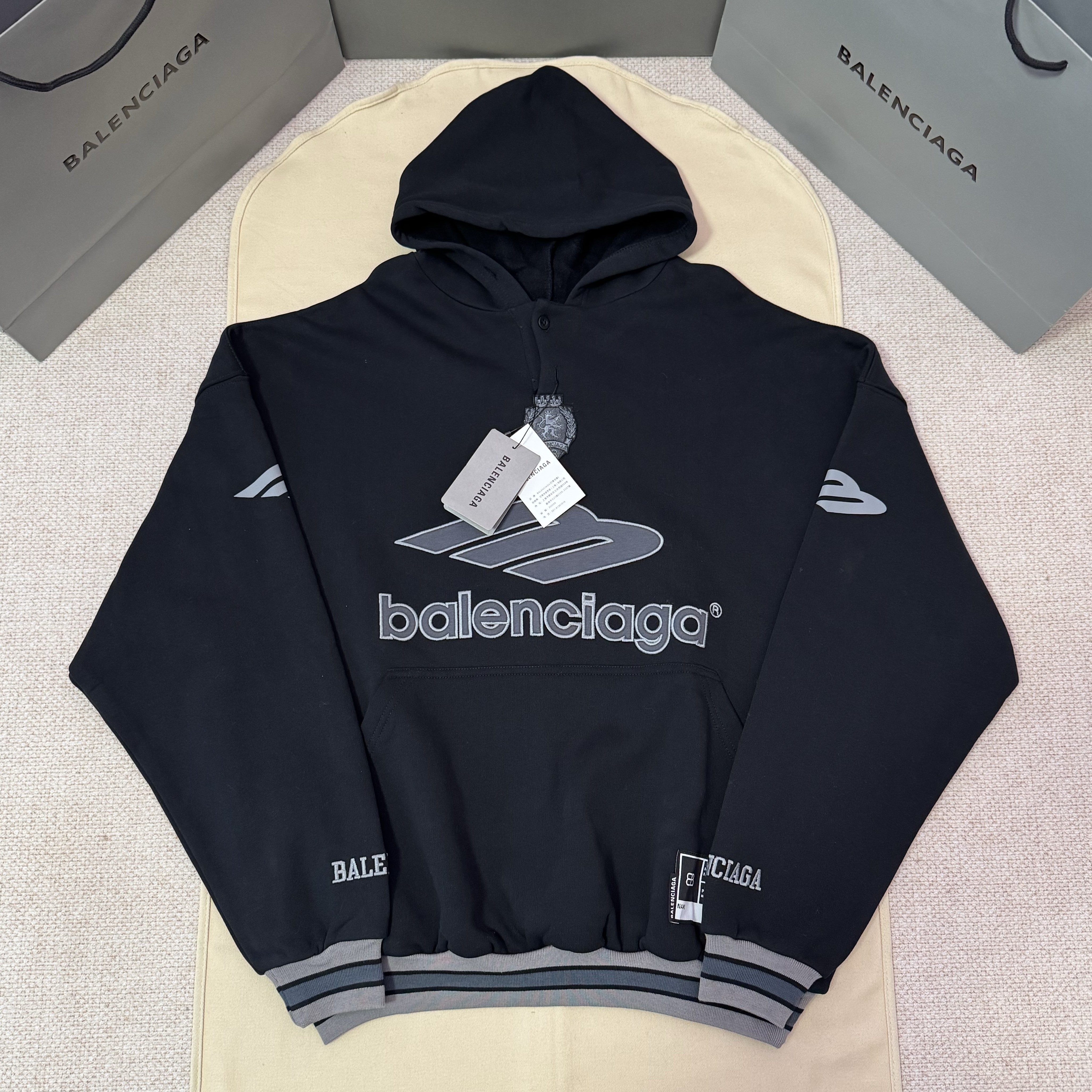BALENCIAGA 발렌시아가 3B FOOTBALL HOODIE POLO 후드티 #223951219