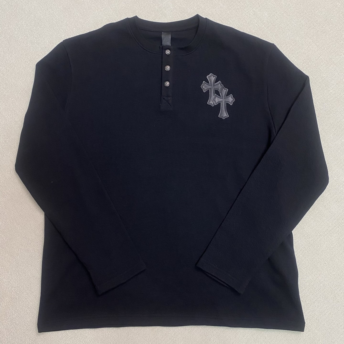 CHROME HEARTS 크롬하츠 와츨패턴 긴팔티셔츠(925실버) #1843619