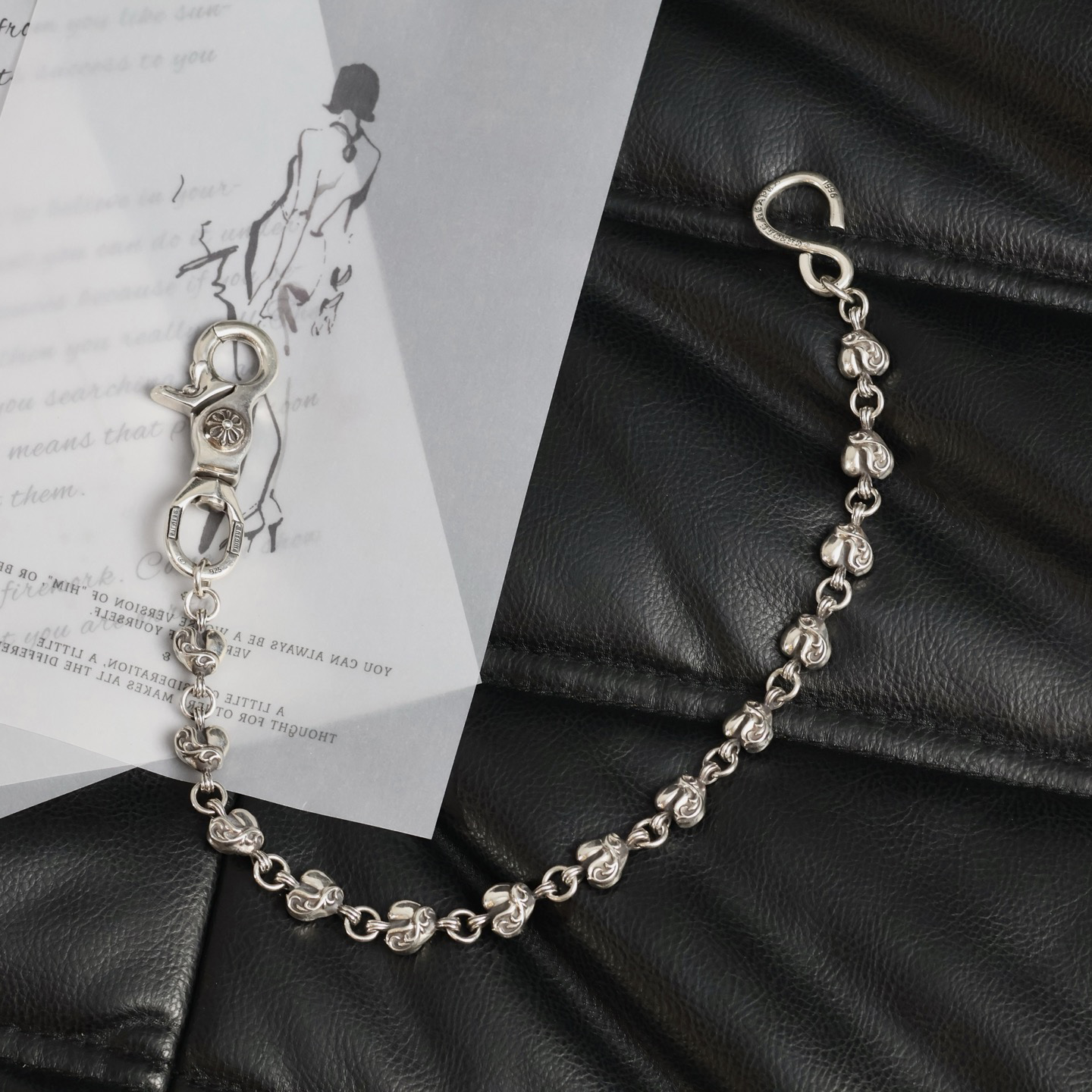 CHROME HEARTS 크롬하츠 백참(백꾸) 백장식 39cm L011 (925실버)