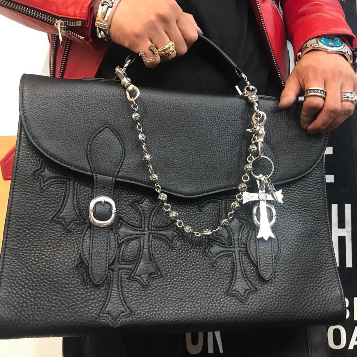 CHROME HEARTS 크롬하츠 서류가방 여행가방 K026-1 (925실버)