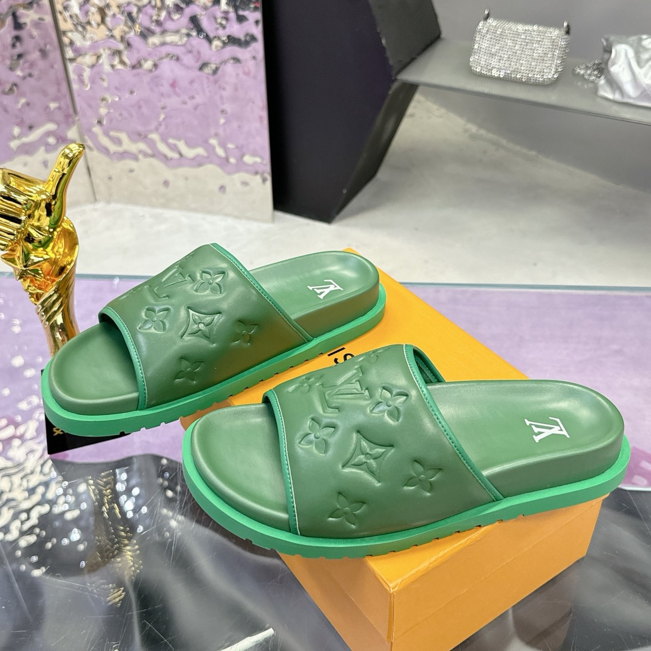 LOUIS VUITTON 루이비통 미아미 뮬 Miami 슬리퍼 #19376122