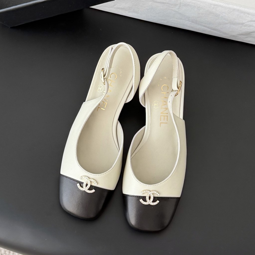 CHANEL 샤넬 CC로고 메리제인 슬링백 힐 #21386123