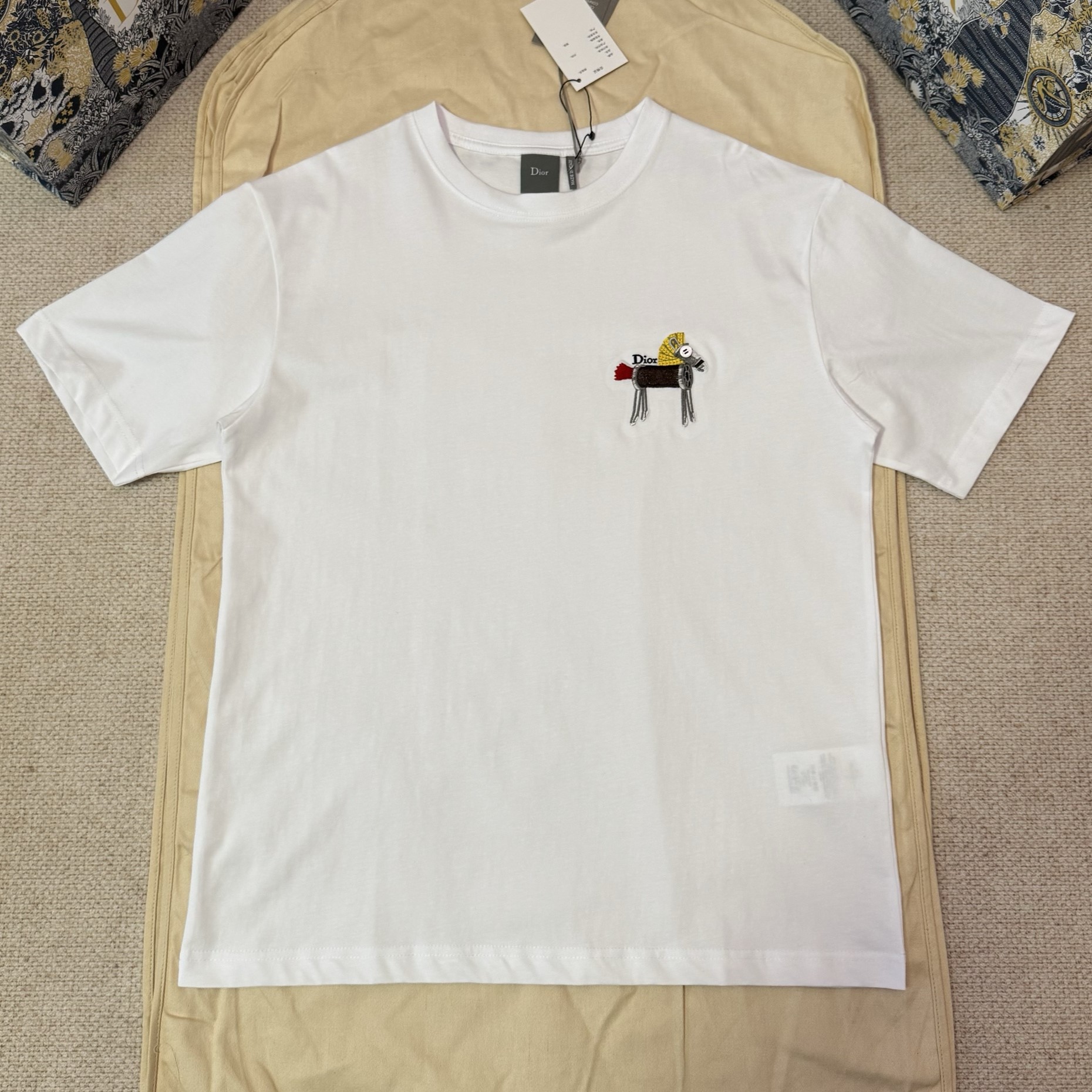 DIOR 디올 홀스 자수 릴랙스 핏 티셔츠 683J624A0677_C089 #17236127