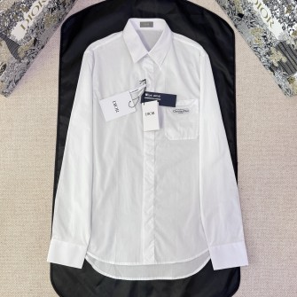 DIOR 디올 화이트 코튼 포플린 셔츠 493C520E1581_C000 #17296127