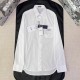 DIOR 디올 화이트 코튼 포플린 셔츠 493C520E1581_C000 #17296127