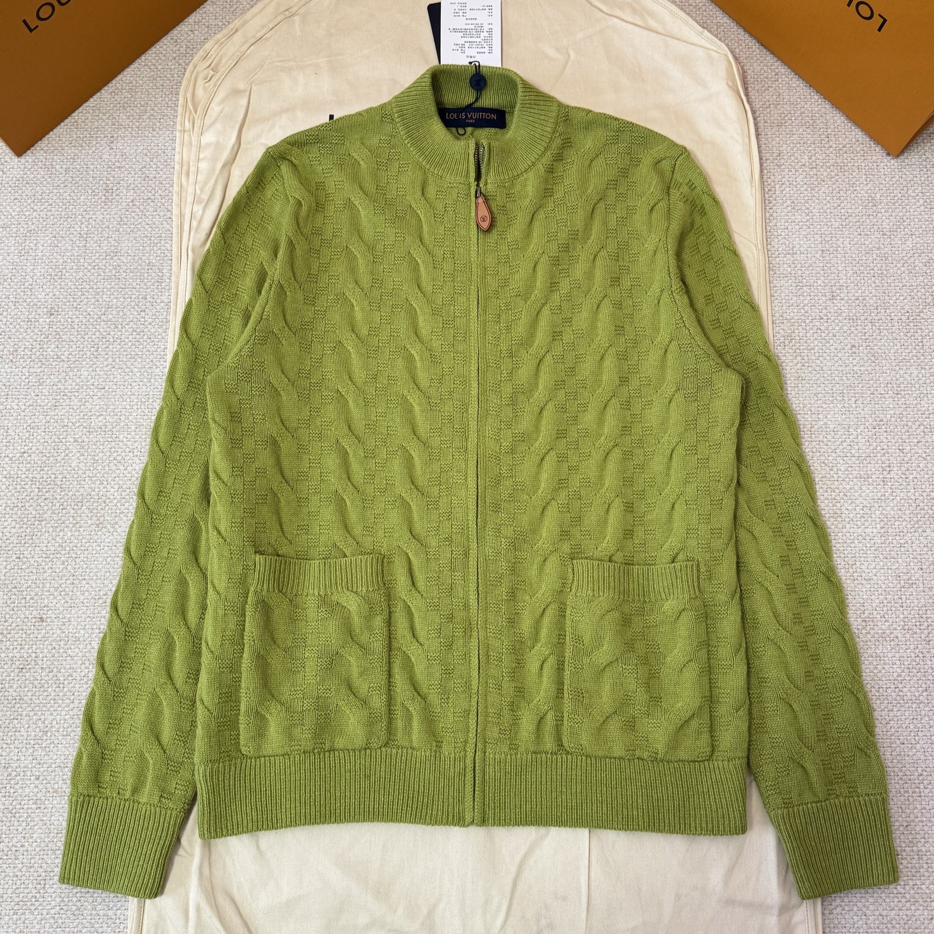 LOUIS VUITTON 루이비통 투포켓 케이블 니트집업 #16496225