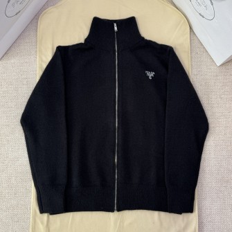 PRADA 프라다 캐시미어 니트 집업 가디건 #16526225