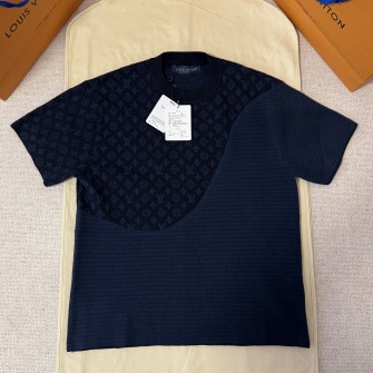 LOUIS VUITTON 루이비통 그래픽 자카드 반소매 크루넥 #163632