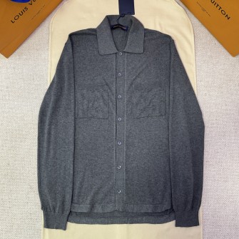 LOUIS VUITTON 루이비통 모노그램 코튼 니트 오버셔츠 #1655633