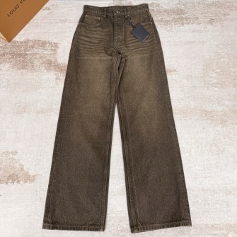 LOUIS VUITTON 루이비통 커피 인디고 데님 팬츠(바지) 1AJUEJ