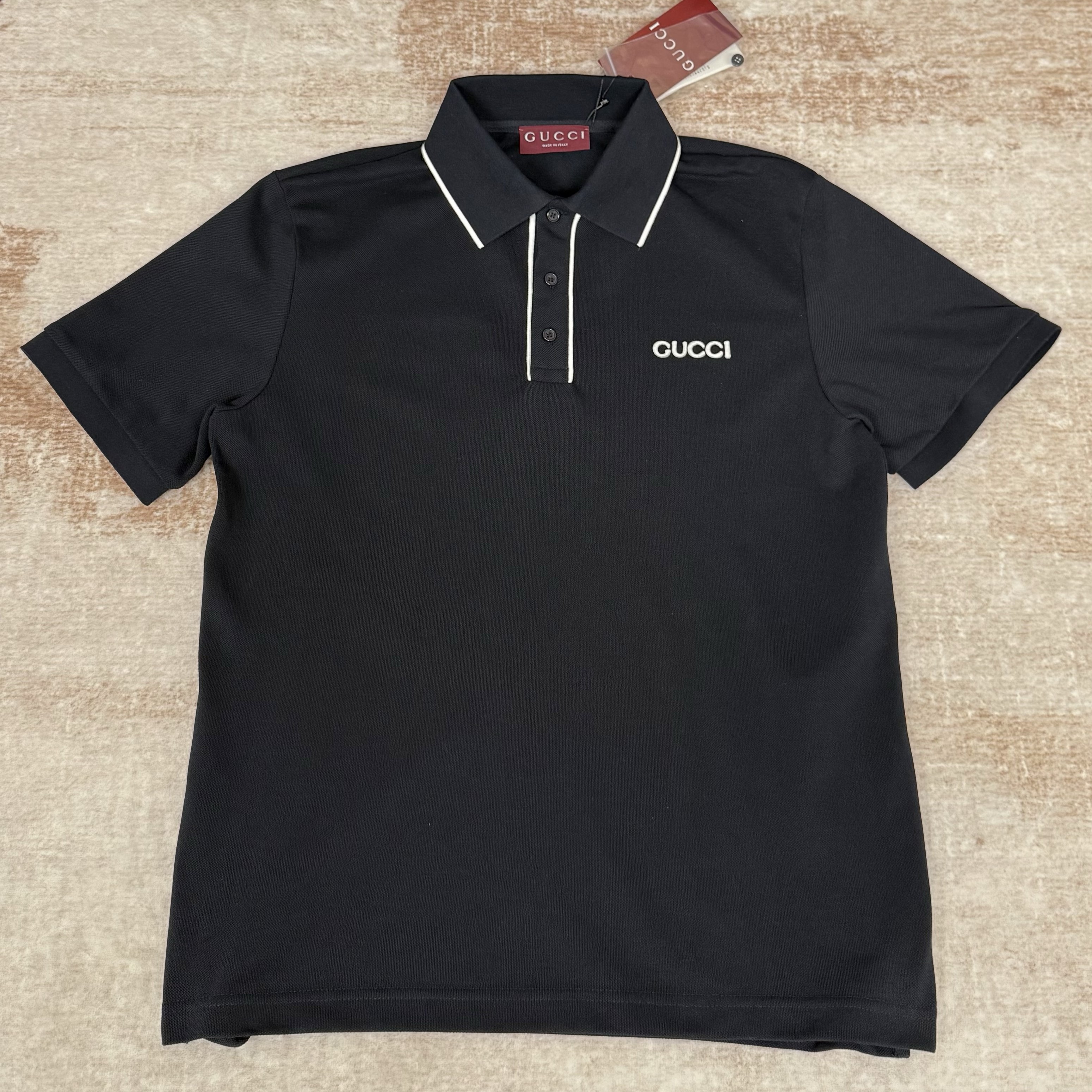 GUCCI 구찌 코튼 블렌드 피케 폴로셔츠 #20336311