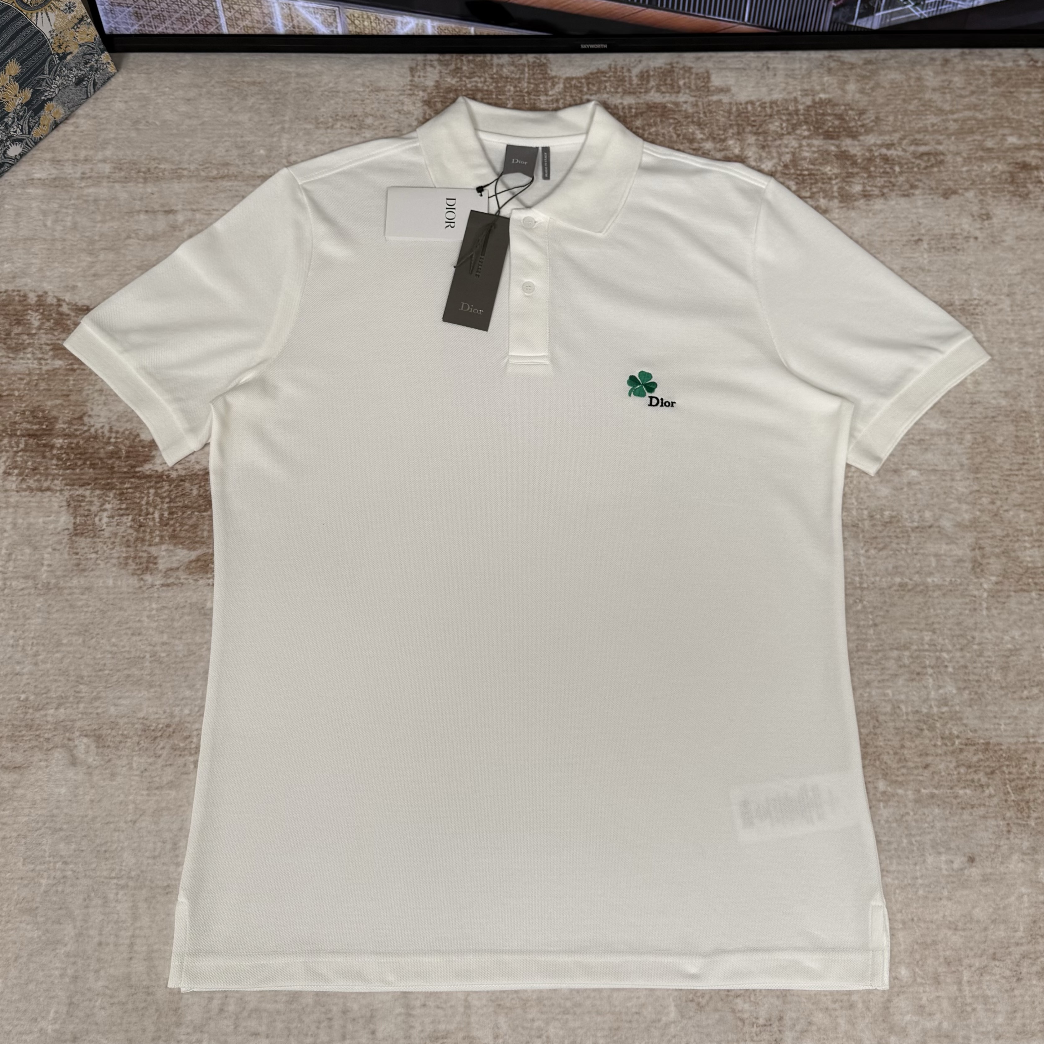 DIOR 디올 Clover 자수 폴로 셔츠 #20416311