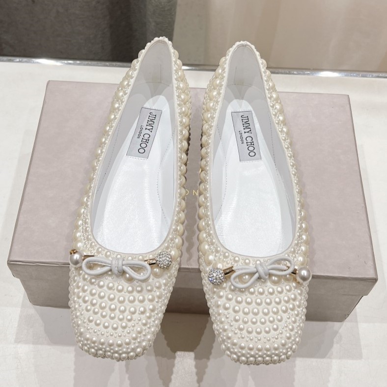 JIMMY CHOO 지미추 엘름 45 펄 이벨리시드 펌프스 #1976315