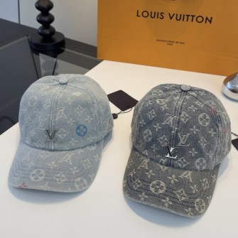 LOUIS VUITTON 루이비통 모노그램 워시드 데님 캡 #1686318