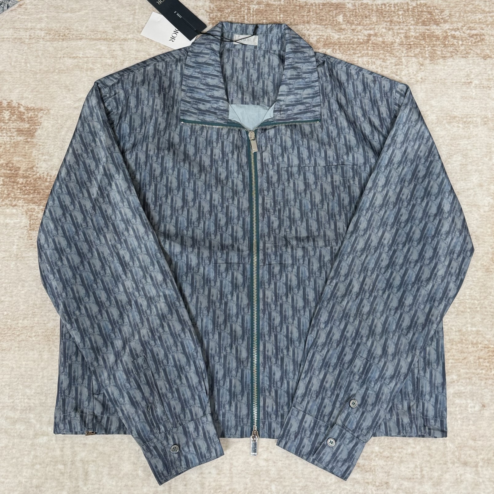 DIOR 디올 오블리크 지퍼 셔츠 테크니컬 패브릭 #18286325