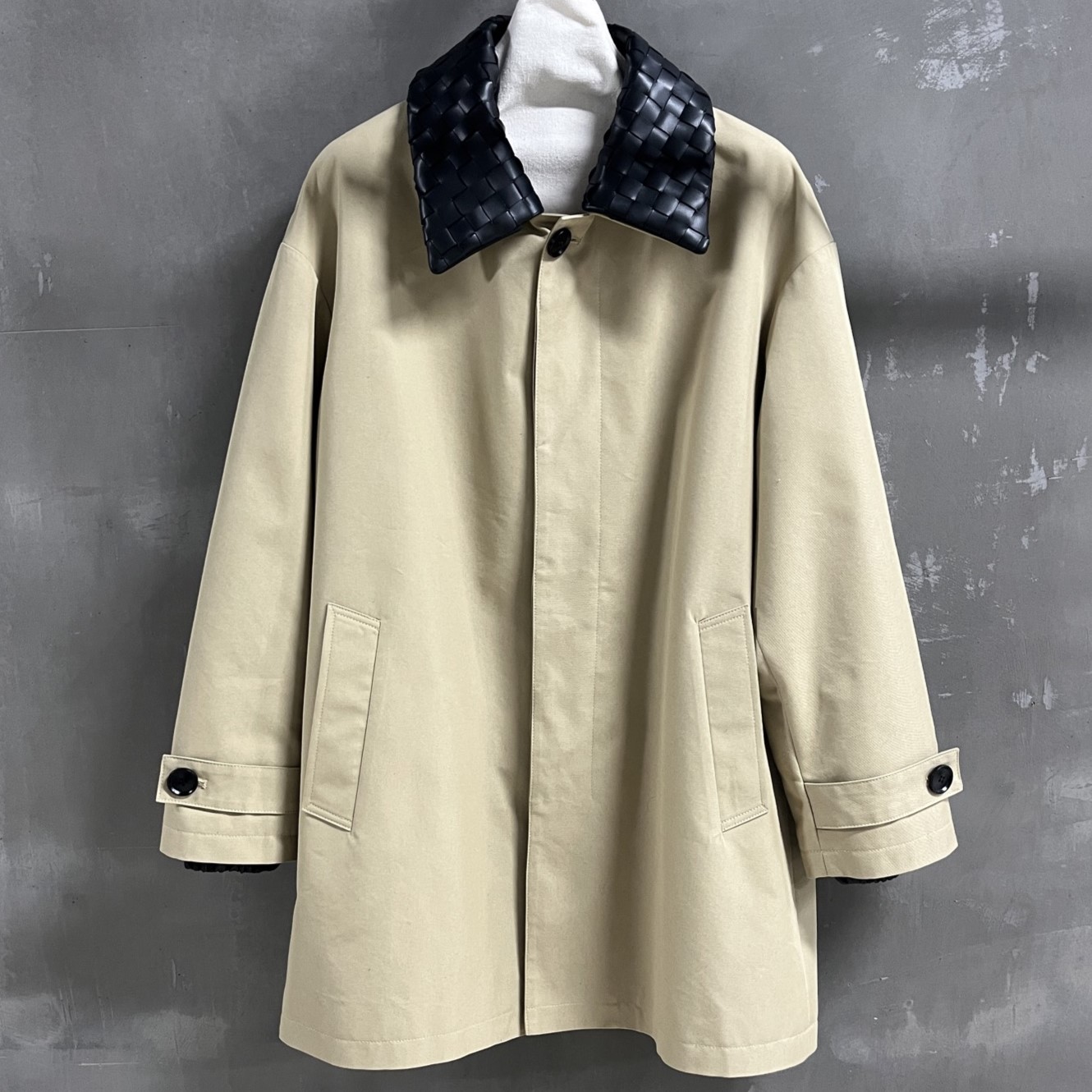 BOTTEGA VENETA 보테가베네타 가죽 블루종 프린트 재킷 #1736326