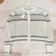 THOM BROWNE 톰브라운 페어아일 자카드 도니골 크롭 카디건 #1747644