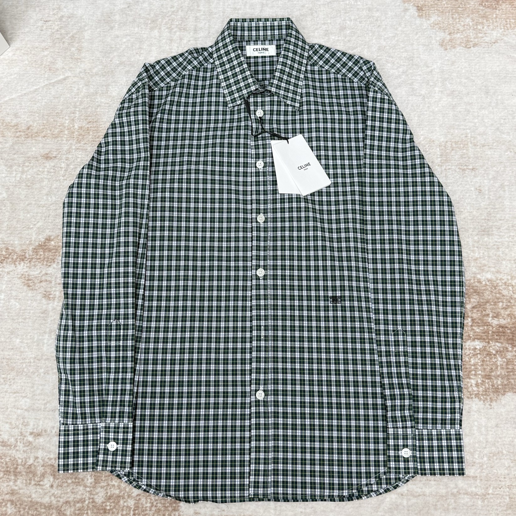 CELINE 셀린느 타르탄 코튼 클로스 셔츠 (SHIRT IN TARTAN COTTON CLOTH) #14316414
