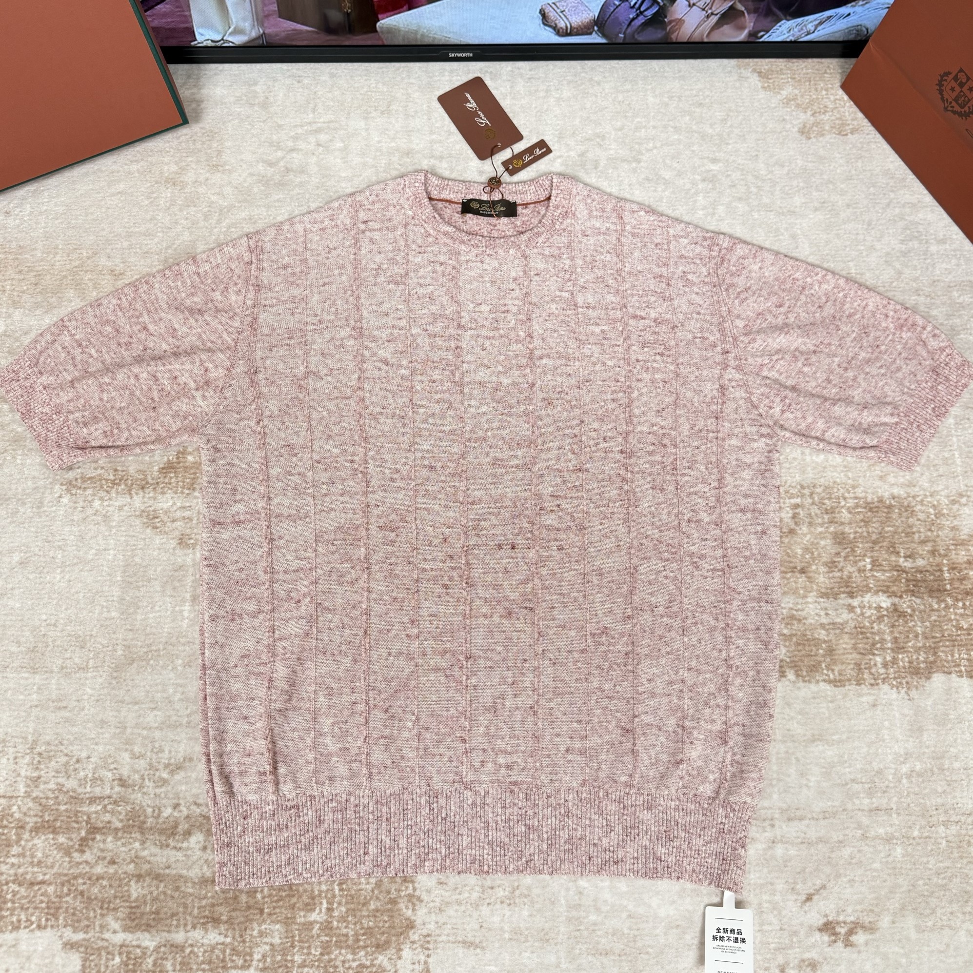 LORO PIANA 로로피아나 토리 크루넥 반팔 #14516414