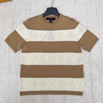 LOUIS VUITTON 루이비통 오픈워크 스트라이프드 니트 톱 (Openwork Striped Knit Top) 1AJZ8L