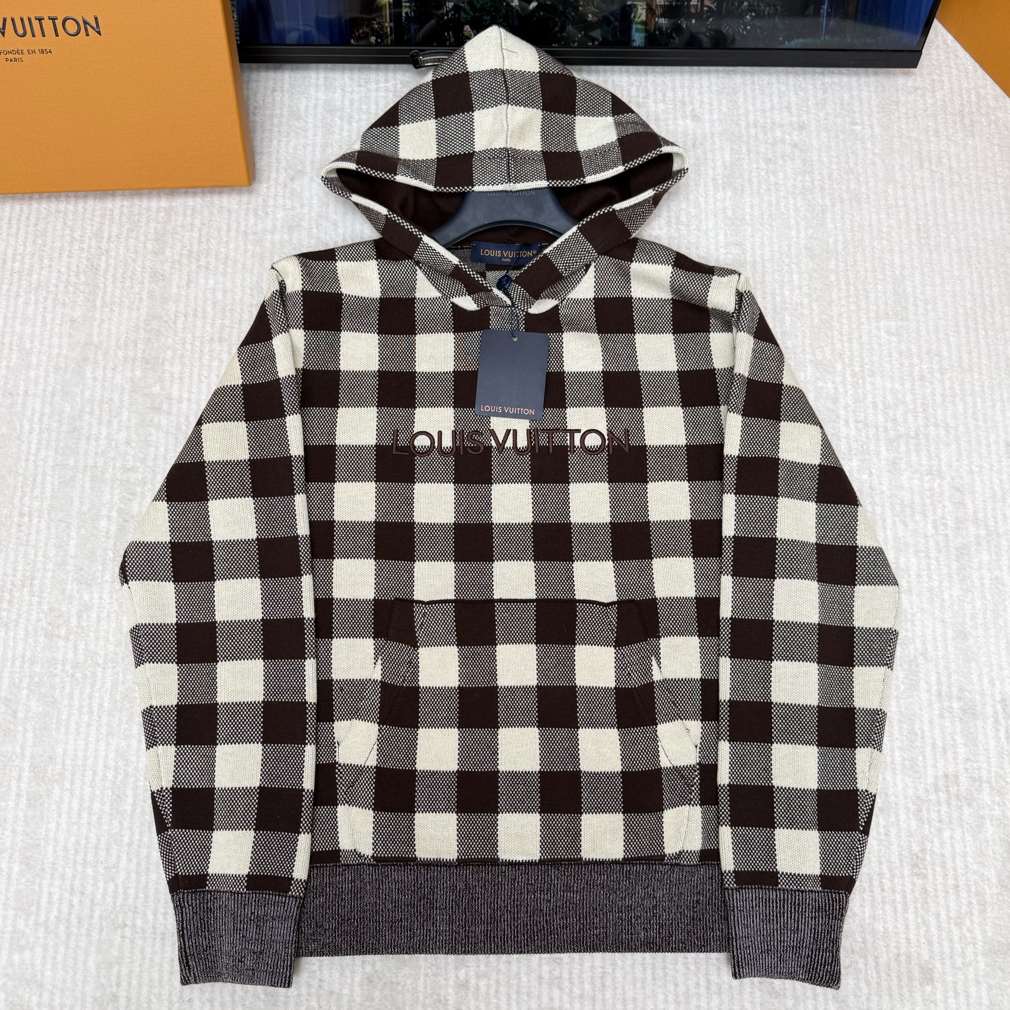 LOUIS VUITTON 루이비통 다미에 자카드 후디 (Damier Jacquard Hoodie)  1AJRKD