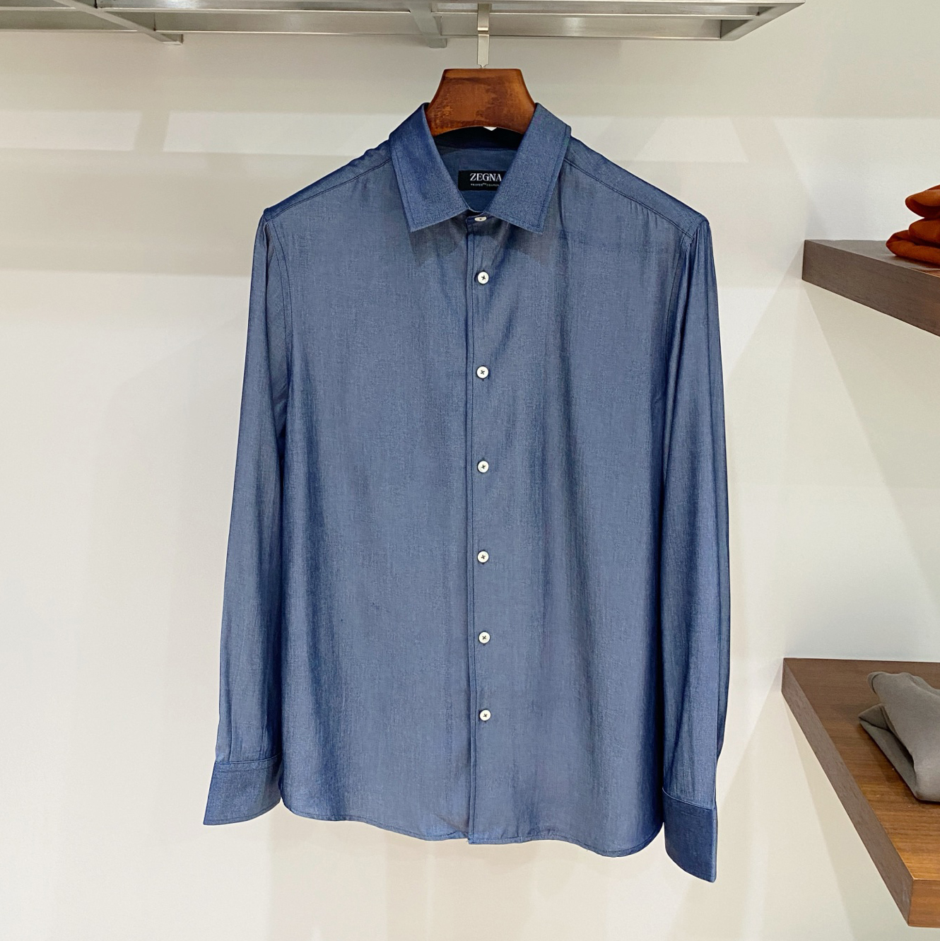 ZEGNA 제냐 린스 워싱 Cashco 셔츠 #13500421