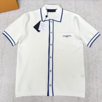 LOUIS VUITTON 루이비통 와플 시그니처 쇼트 슬리브드 셔츠 1AK6WX