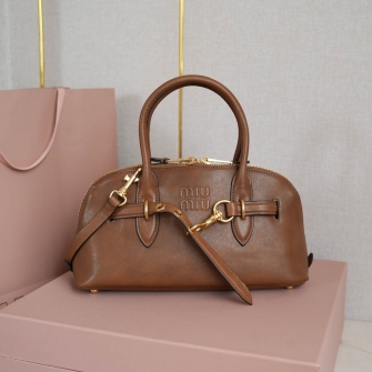 MIUMIU 미우미우 아방뛰르(Aventure) 나파 가죽 탑 핸들 백 라지 (3칼러) 5BB168