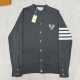 THOM BROWNE 톰브라운 코튼 밀라노 스티치 테니스 라켓 인타르시아 4-바 가디건 #23476422