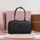 MIUMIU 미우미우 보 가죽 탑 핸들백 5BB172