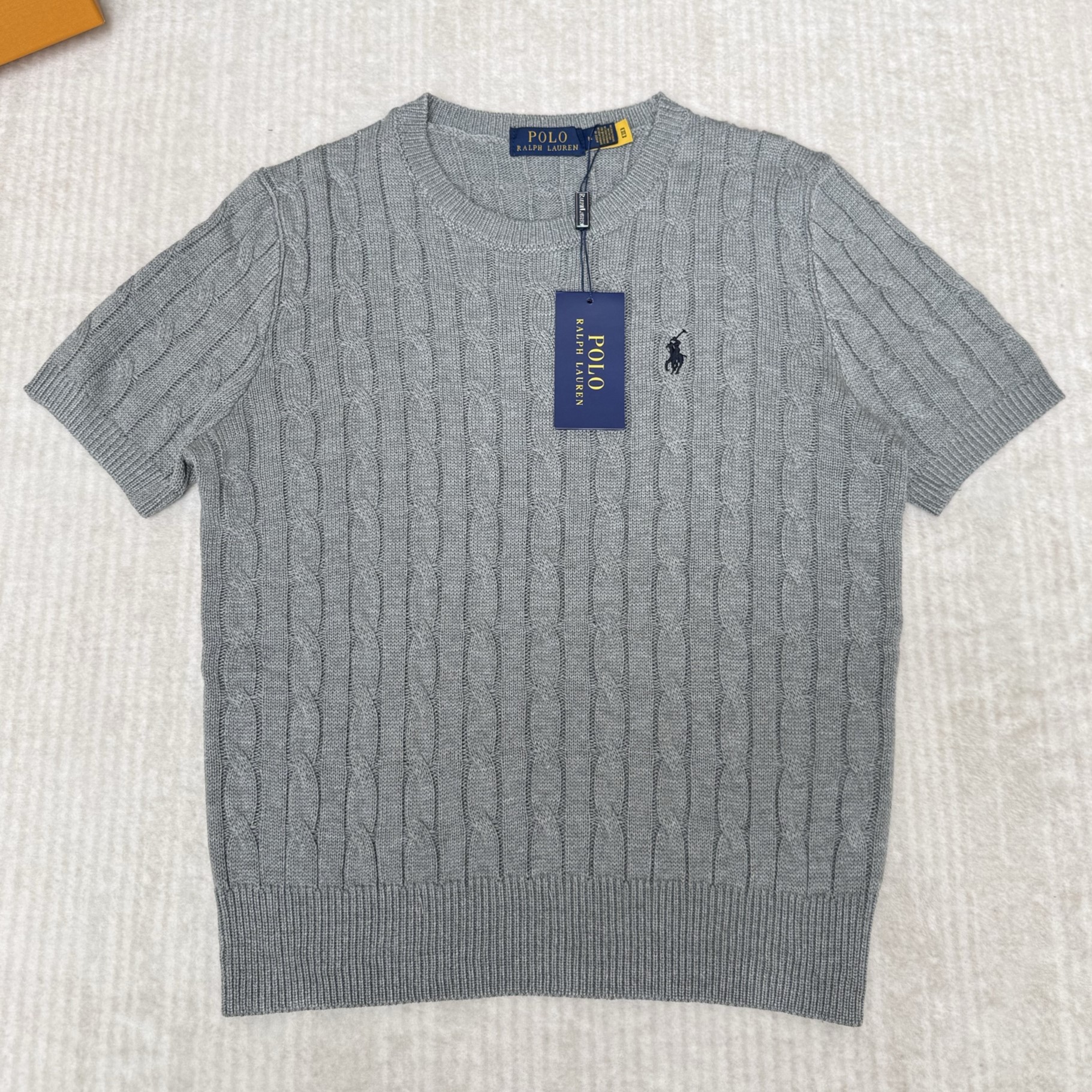 Polo Ralph Lauren 폴로 랄프 로렌 케이블 니트 코튼 숏 슬리브 스웨터 #1449651