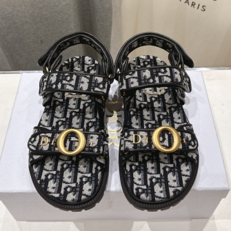 DIOR 디올 액트(Dioract) 플랫폼 샌들 딥 블루 오블리크 #20126521