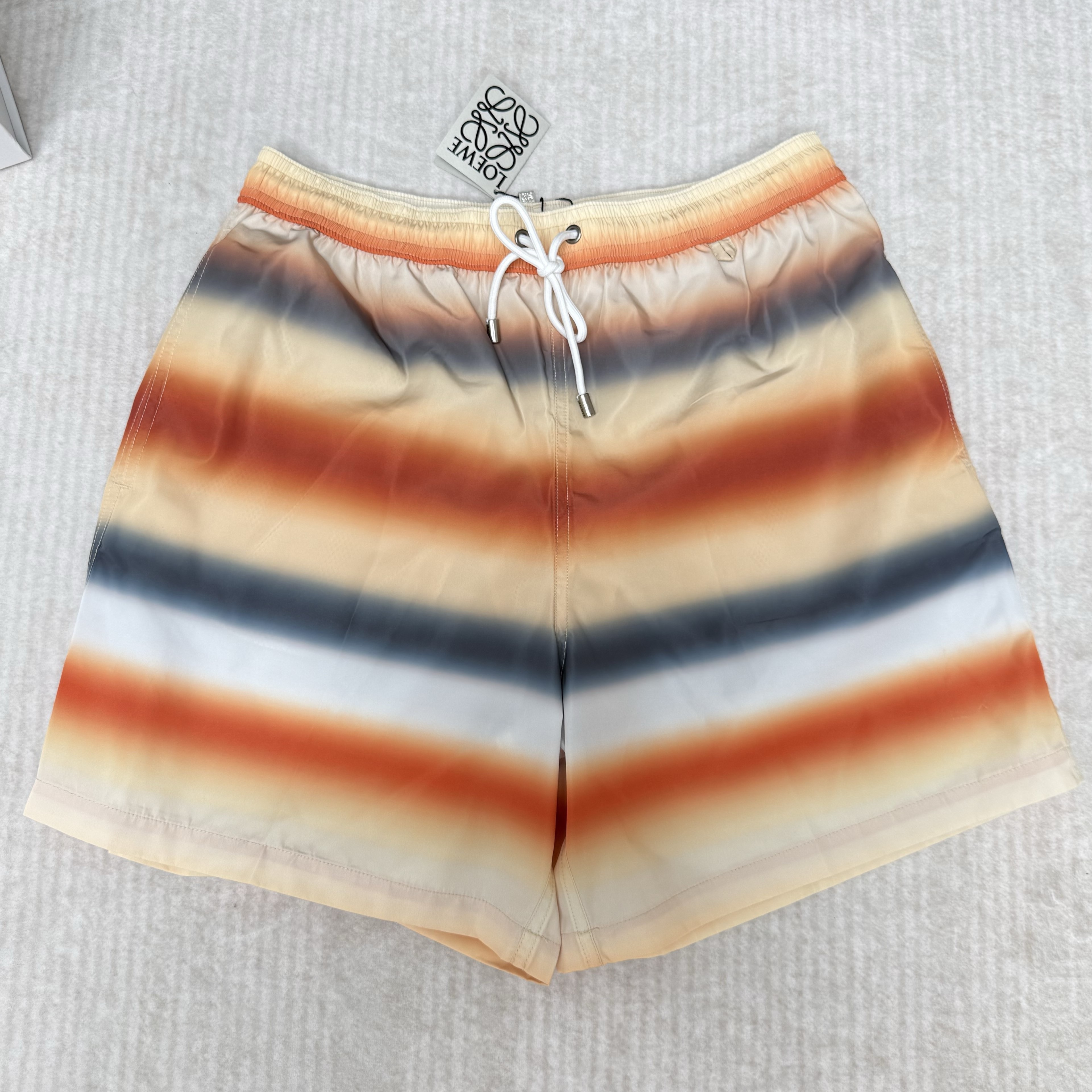 LOEWE 로에베 x 파울라 이비자 스트라이프 스윔 쇼츠 #1814661